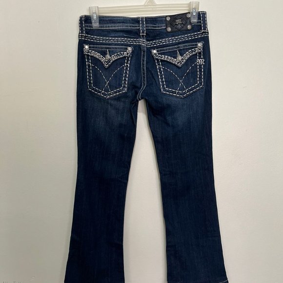 Miss Me Dark Wash Bootcut Jeans Style JE5180B3L Size 29 - Picture 7 of 10